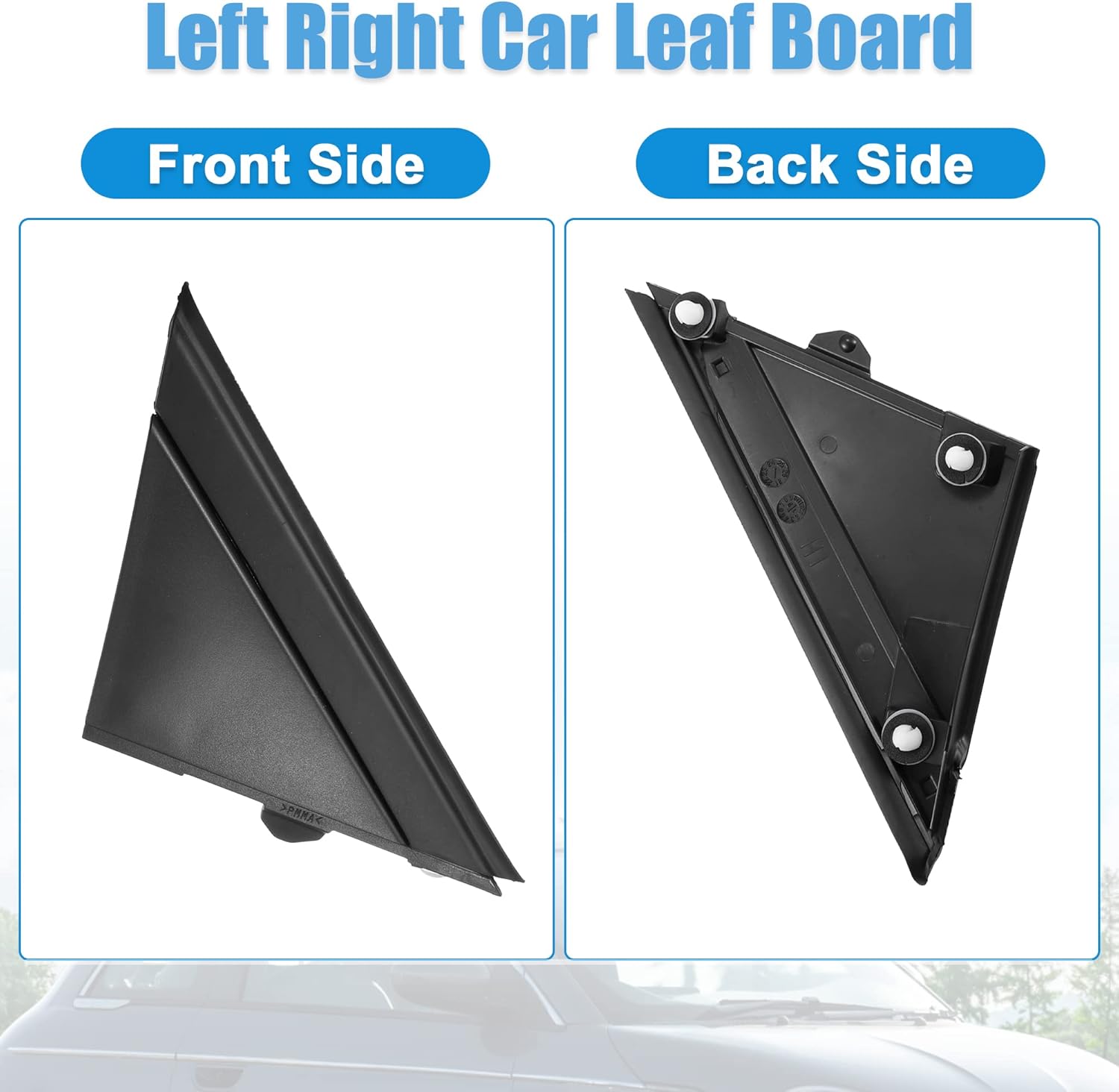 X AUTOHAUX 1 Pair Car Matte Black Door Mirror Flag Cover for Fiat 500 2012-2019 Low Gloss Grained Trim 1SJ85KX7AA 1SD00KX7AA Left Driver Right Passenger Side Door Rearview Mirror Flag Cover