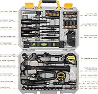 Vista 2 de DEKOPRO 150 Piece Tool Set, General Household Hand Tool Kit, Home Repair Tool Kit with Plastic Toolbox Storage Case for DIY Project, Home Maintenance