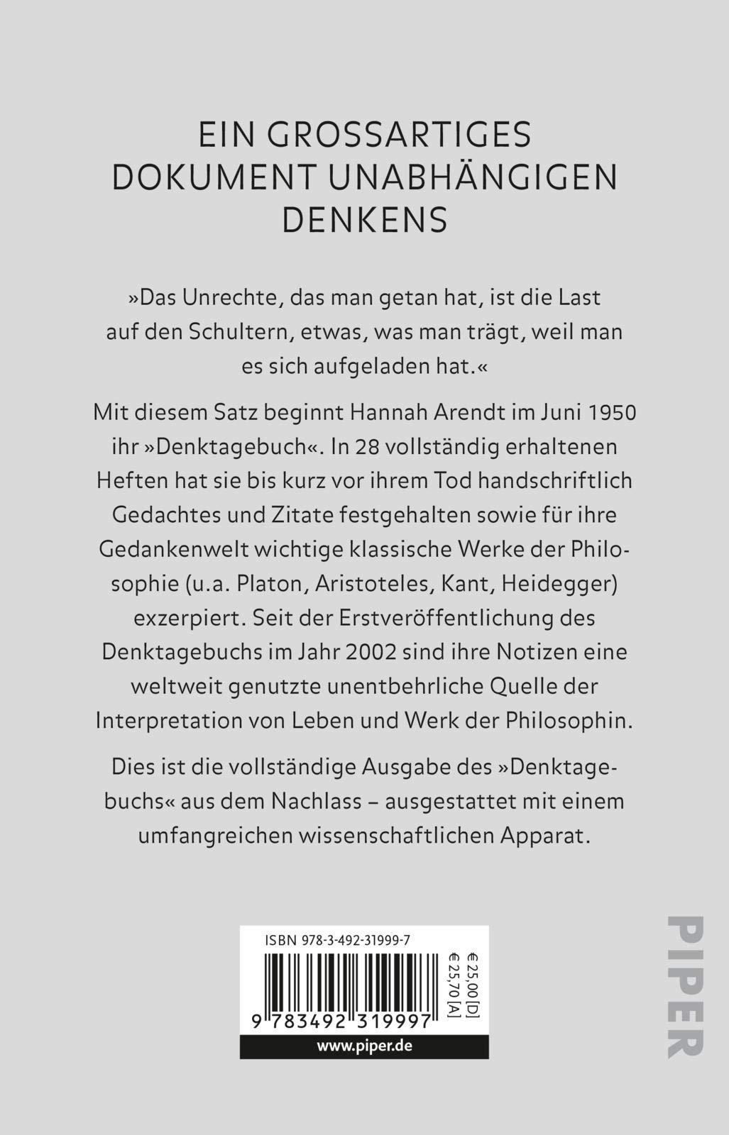 Denktagebuch: 1950 – 1973