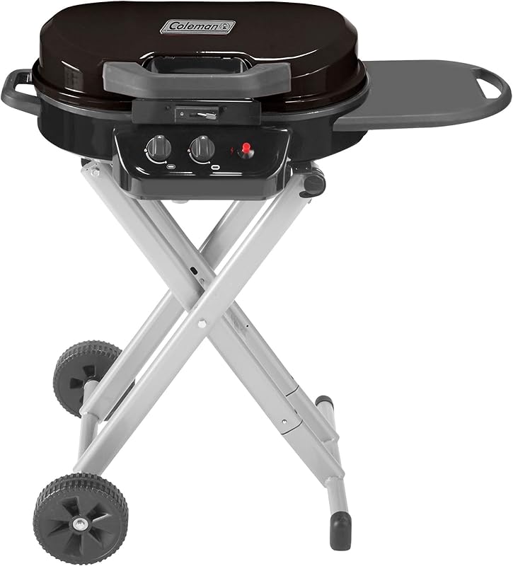 Coleman RoadTrip 225 Parrilla de propano portátil, parrilla de gas de 2 quemadores con encendido incomparable y control de temperatura ajustable, 11,000 BTU de potencia para asar, hacer cola, acampar, hacer barbacoas y más