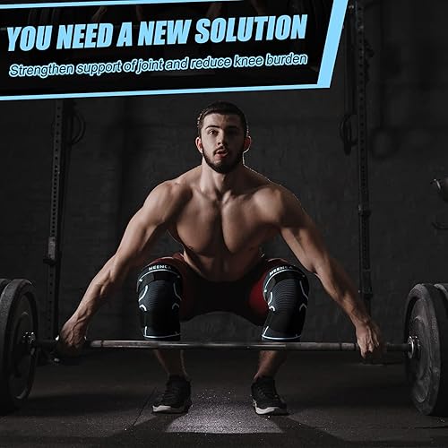 Miniatura 6 de NEENCA Rodilleras para dolor de rodilla, paquete de 2 rodilleras para aliviar el dolor, mangas de compresión de rodilla con correas ajustables para