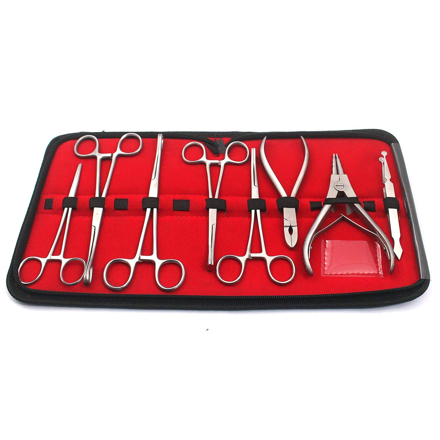 8 PC'S PRO Piercing Tool Set Body Piercing Instruments Stainless Steel