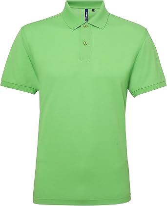 Asquith Fox Mens Classic Fit Performance Blend Polo T Shirt - 25 Colours Avail