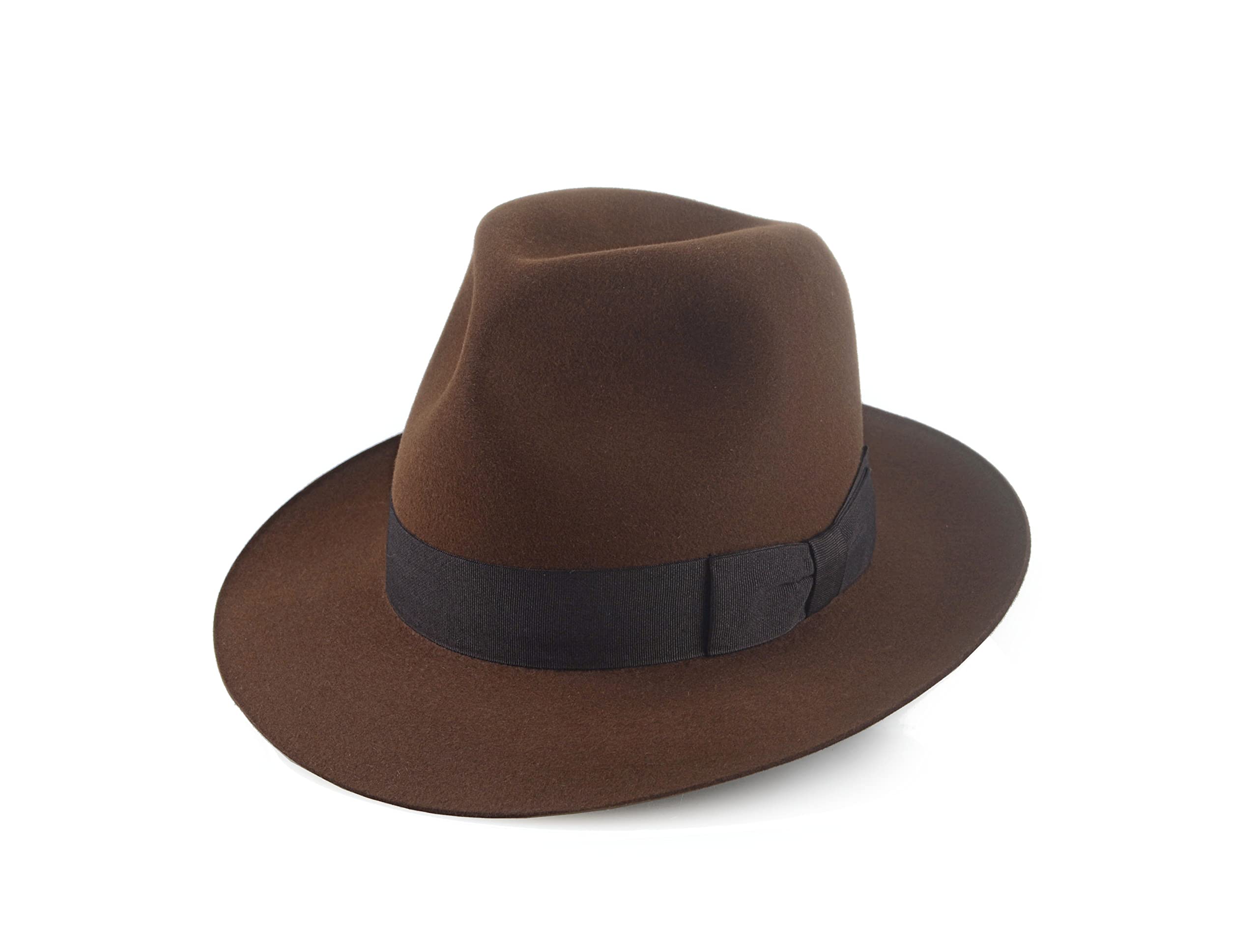 Agnoulita HatsAgnoulita Raider | Custom Handmade Rabbit Fur Felt Fedora Hat | Made to Order