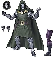 Vista 2 de Serie Marvel Legends Fantastic Four - Figura de acción coleccionable de 6 pulgadas de Doctor Doom, diseño premium, 4 accesorios, 1 pieza