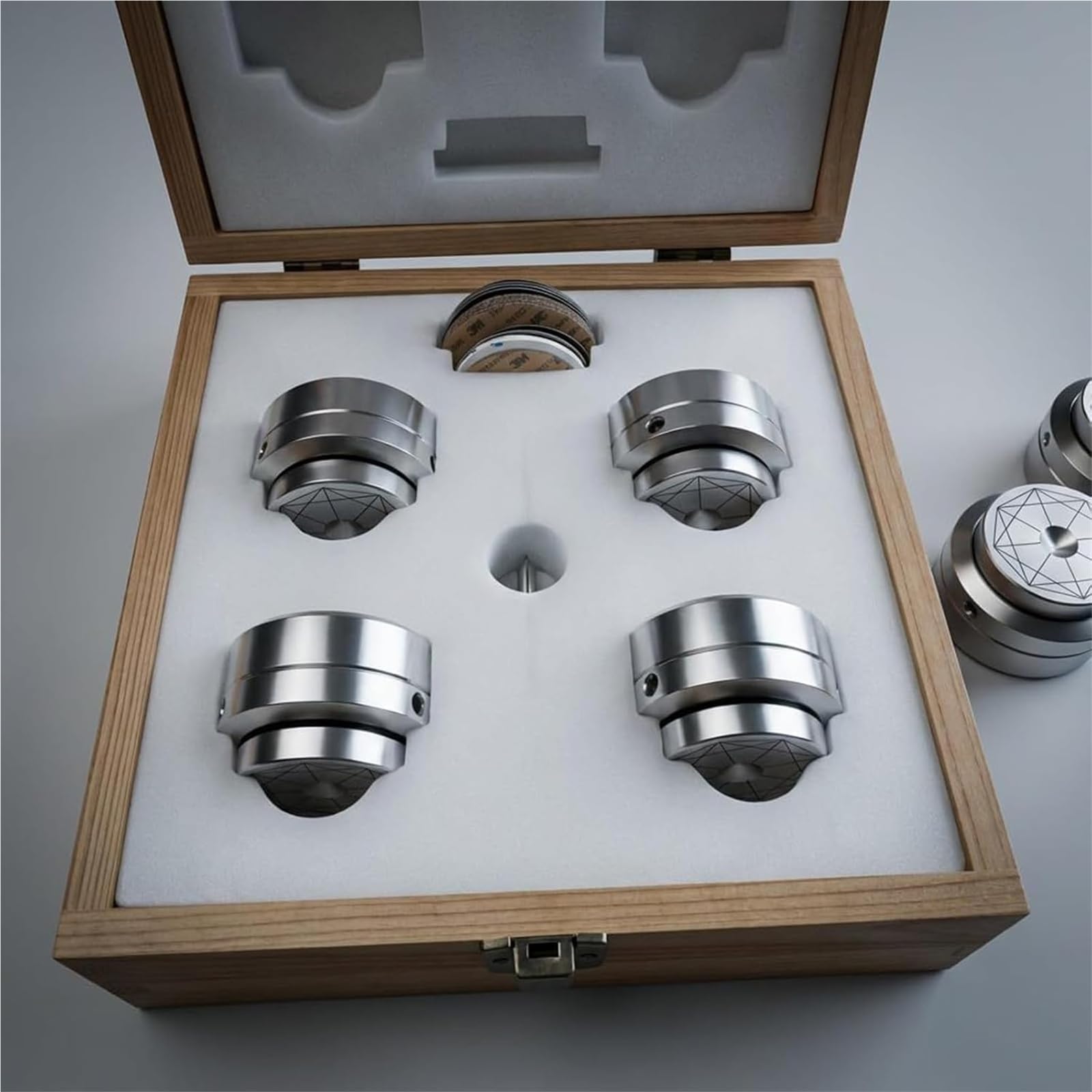 Protezione for Pavimento a Molla in Acciaio Inossidabile, Giradischi in Alluminio Ammortizzatore Altoparlante Piedini Ammortizzatore Protezione for Pavimento