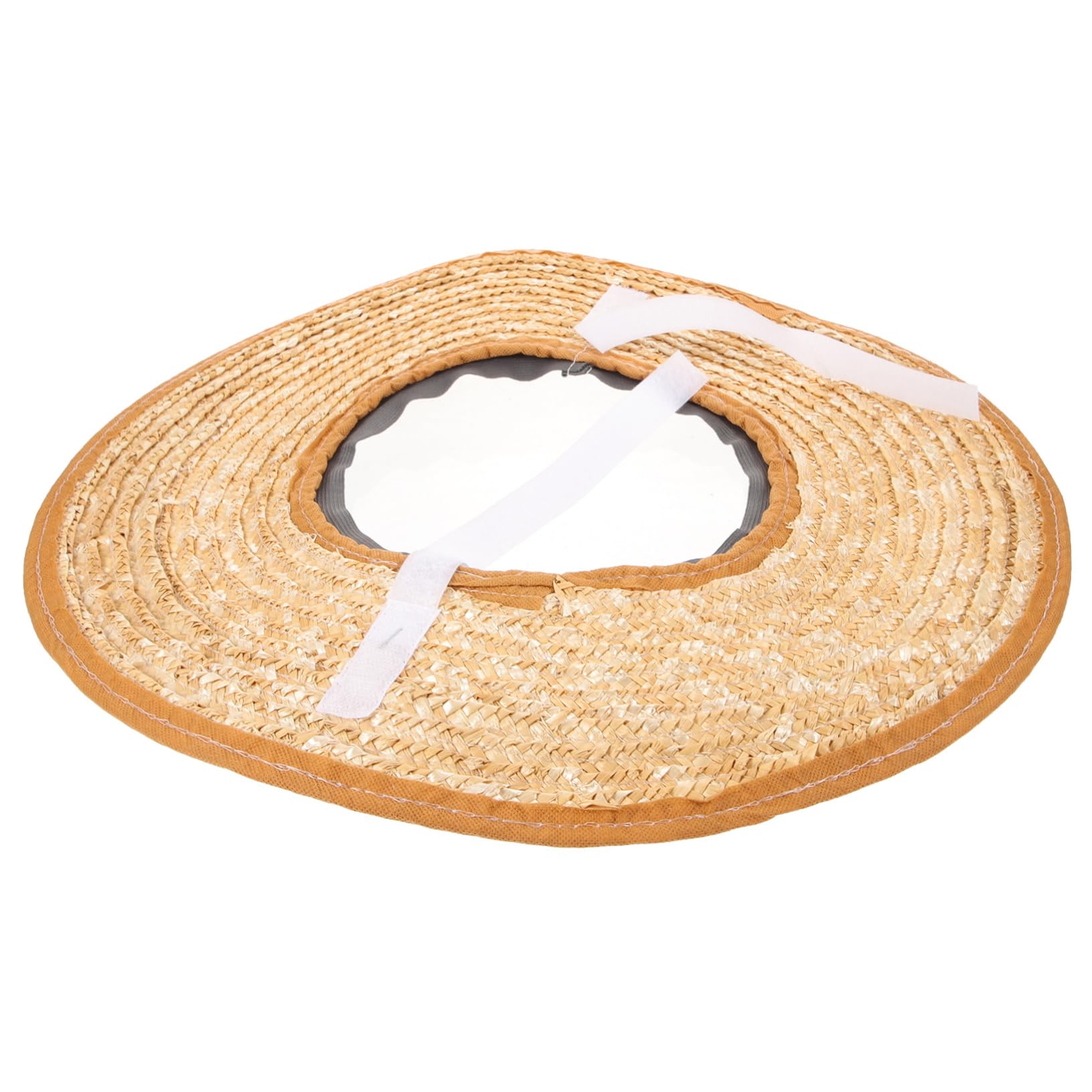 Amazon.co.jp: Lurrose 建設現場用つばなし麦わら帽子、サン