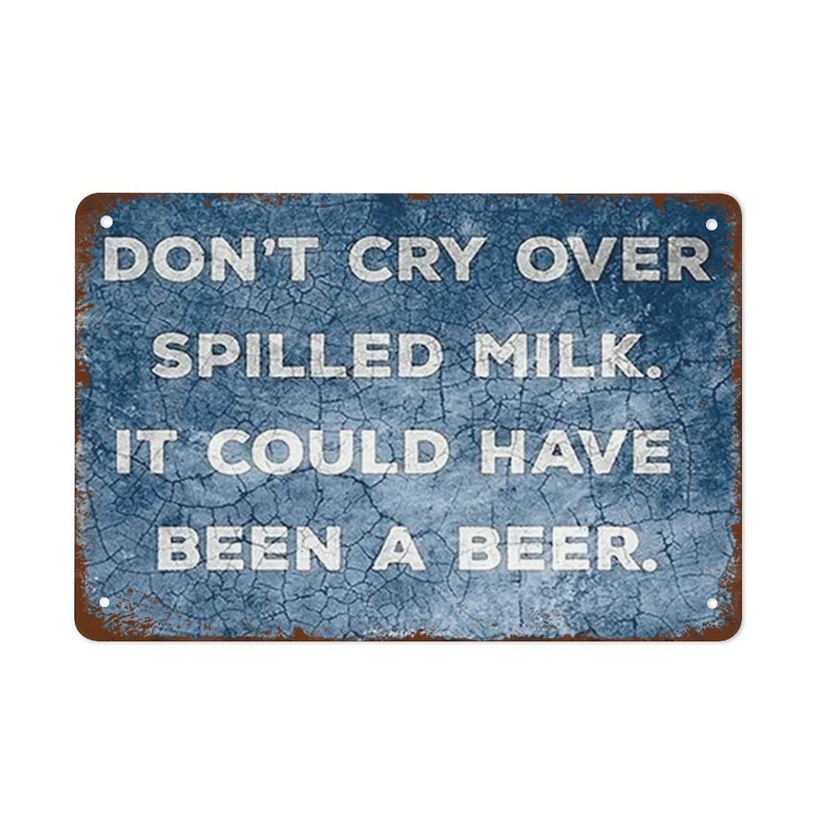 Yivxa Tin-1622 Metal Art Wall Decor For Funny Beer Sign Metal Wall Art Christmas Classic Recipe Poster Kitchen Home Decor Man Cave Bartender Alcohol Gift Set Tin Sign Art Wall Funny Signs 8X12 Inch