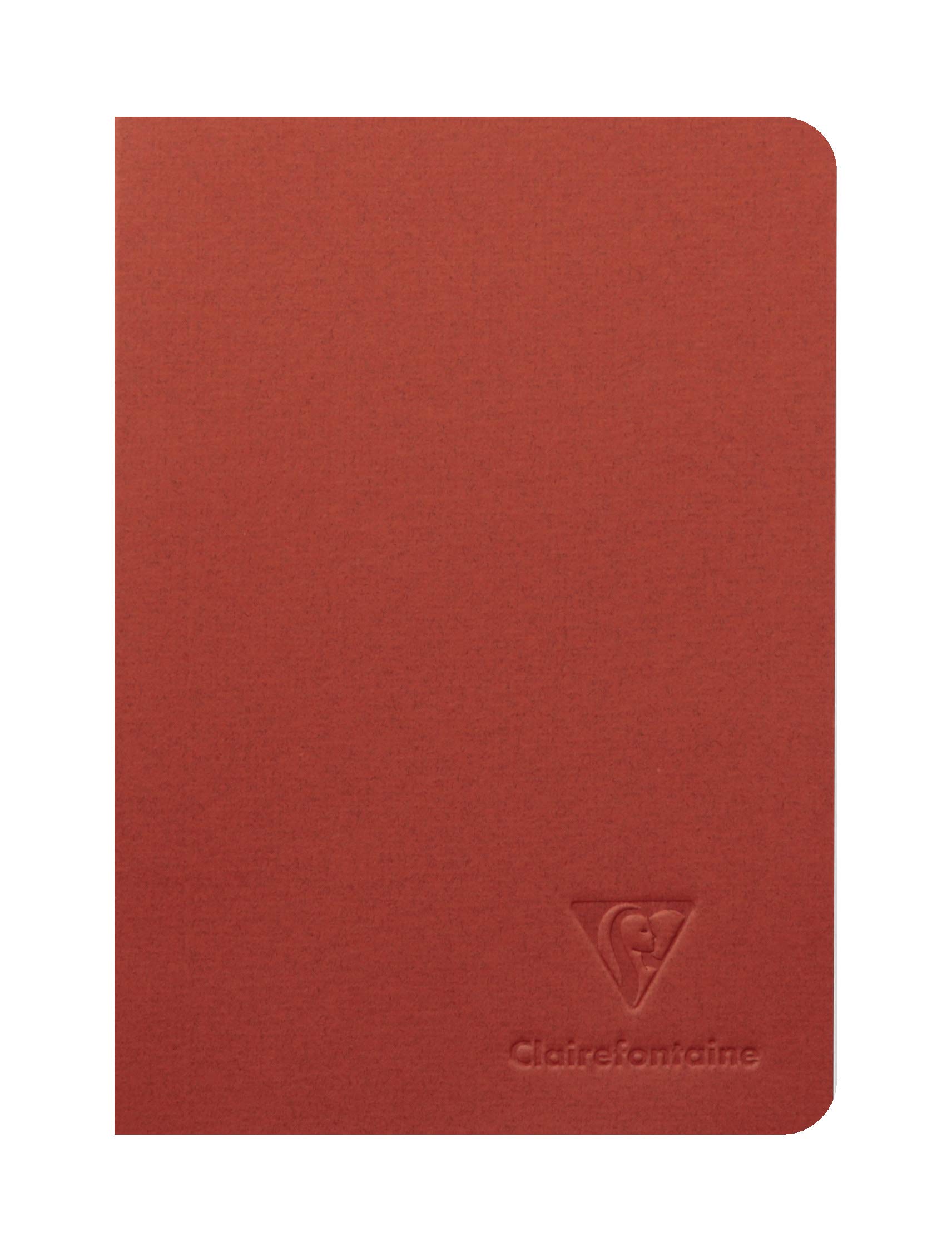 Clairefontaine 115658C - notes z Ingresem, szyty, przeszycia nitką, 96 stron, 10,5 x 14,8 cm, w linie, 90 g, okładka z papieru czerpanego, kolor losowy
