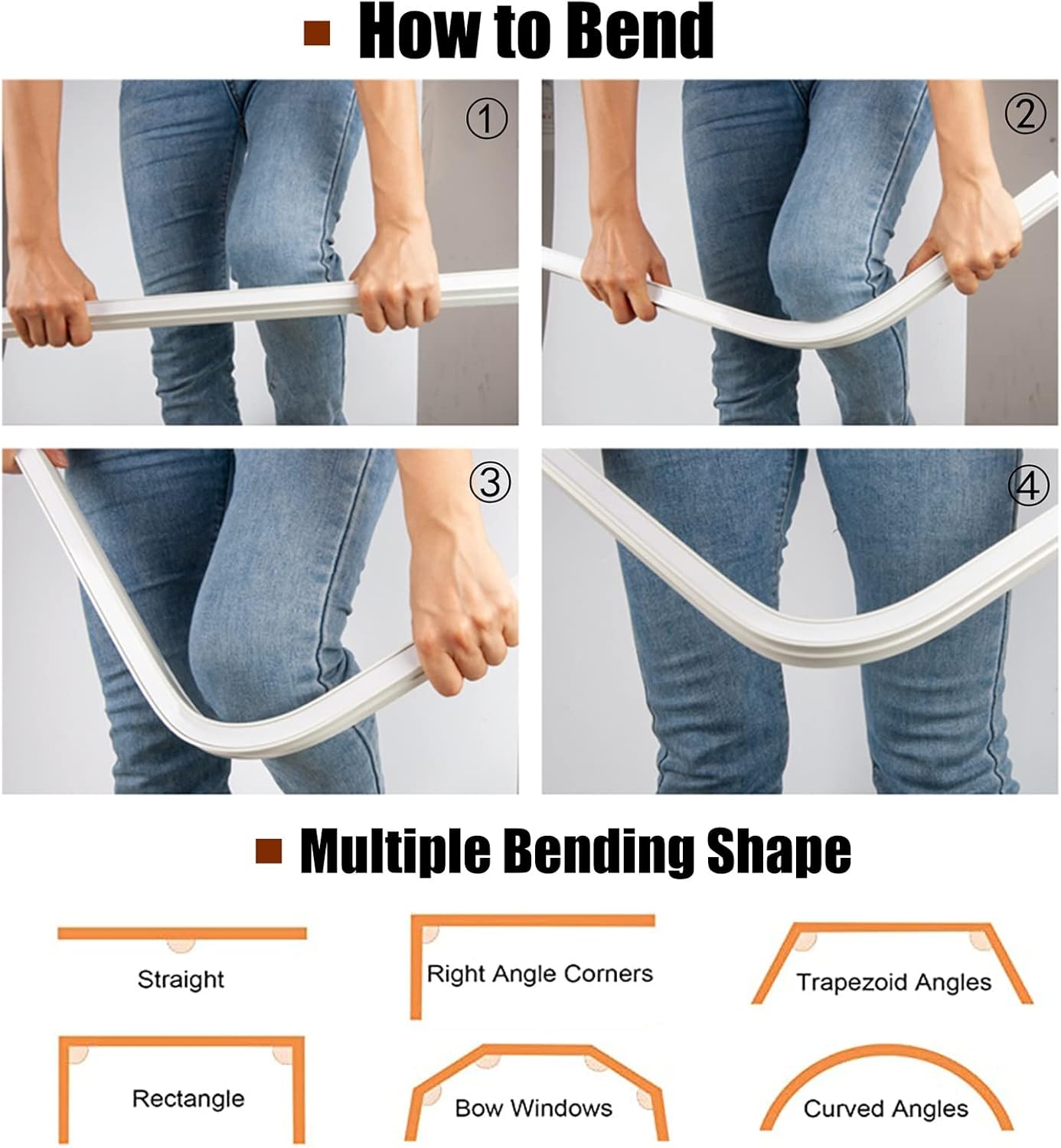 Ceiling Curtain Track Curved Shower Curtain Rod, Ceiling Mounted Curtain Rail Set with Roller Hooks, Privacy Room Dividers System for Bedroom/Hospital/Shower (Size : 3m/9.8ft)