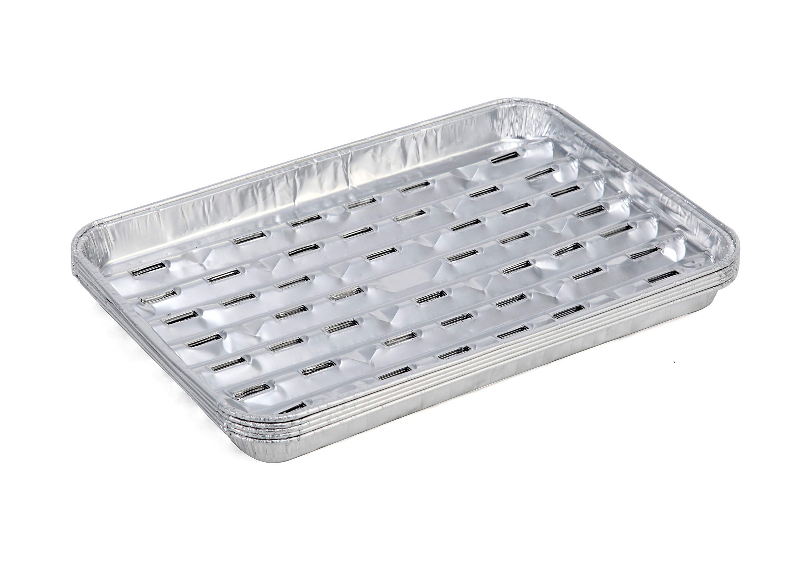 Tepro Set 5 Ciotole In Alluminio Per Griglia – 34x23x2 Cm – Con Fessure Di Ventilazione - 5