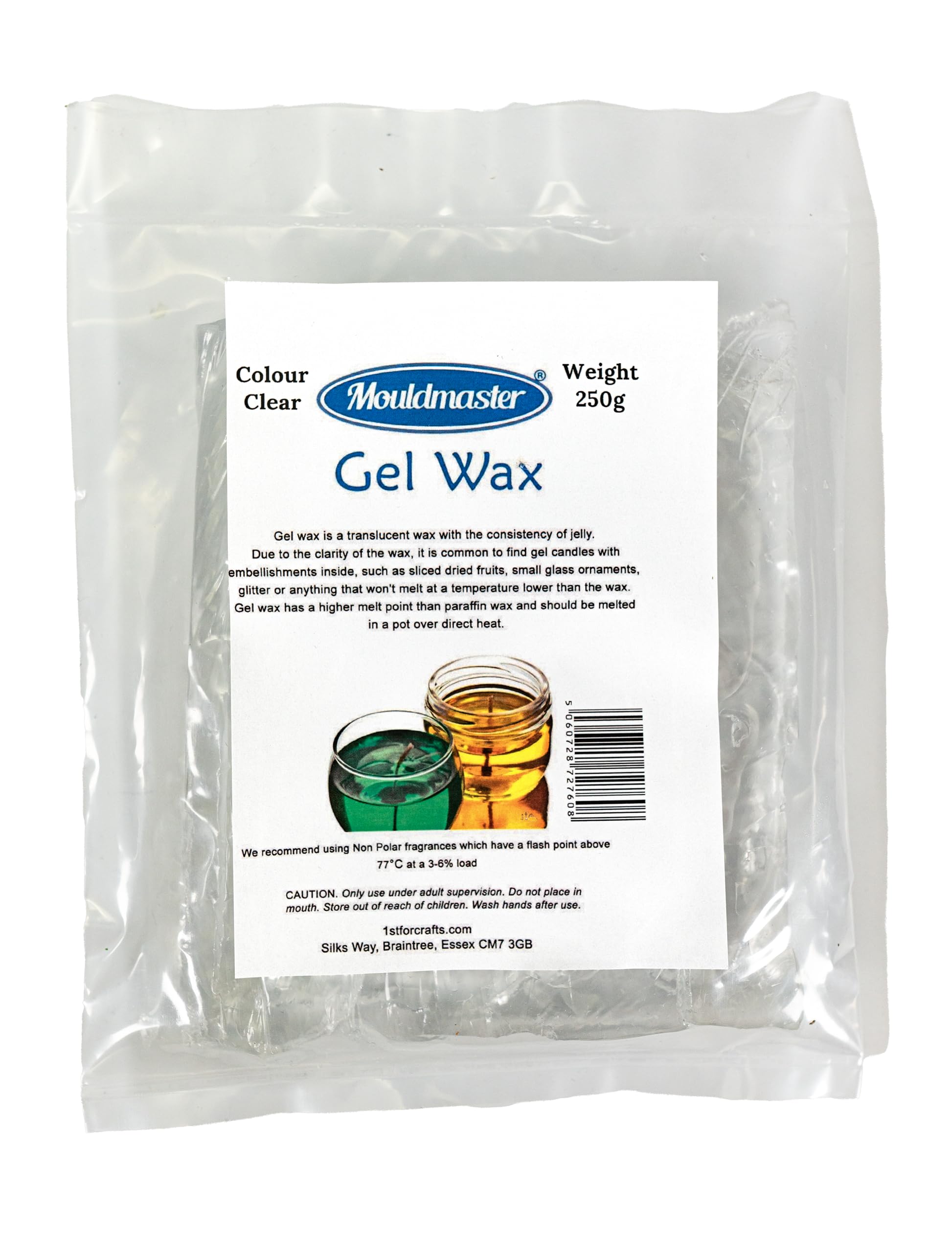 Mouldmaster 250 g Candle Making Gel Wax Clear