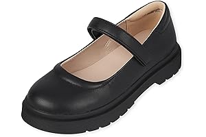 Black Mary Janes Dress Shoes for Little Girls