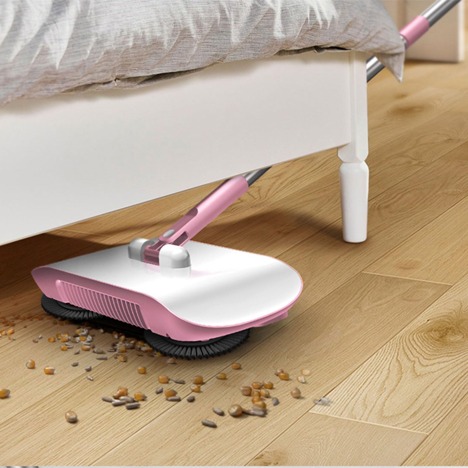 Balayeuse À Main Automatique Balayeuse De 2 en 1 Balai Pelle À Poussière Balayeuse De Nettoyage Domestique Machine De Nettoyage Portable
