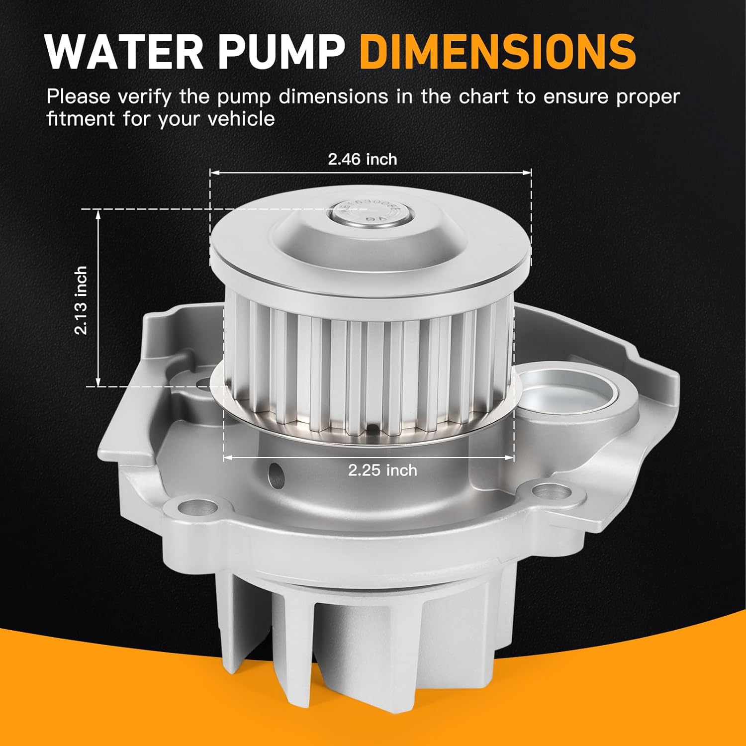 Engine Timing Belt Kit with Water Pump Compatible with Dodge Dart 2013-2016, Fiat 500 2012-2017, 500L 2014-2017, L4 1.4L - Replace 4892695AC with One Year Quality Assurance