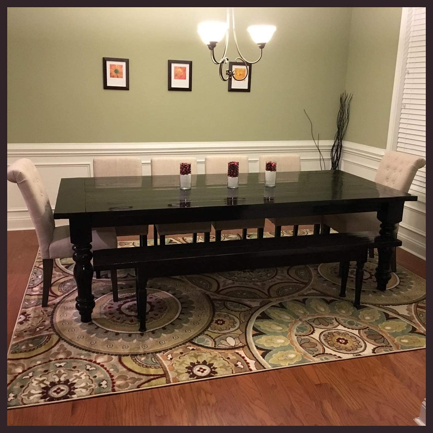 Buy tonchean 4Pcs Wooden Table Legs Set Turned Table Leg Wooden 14