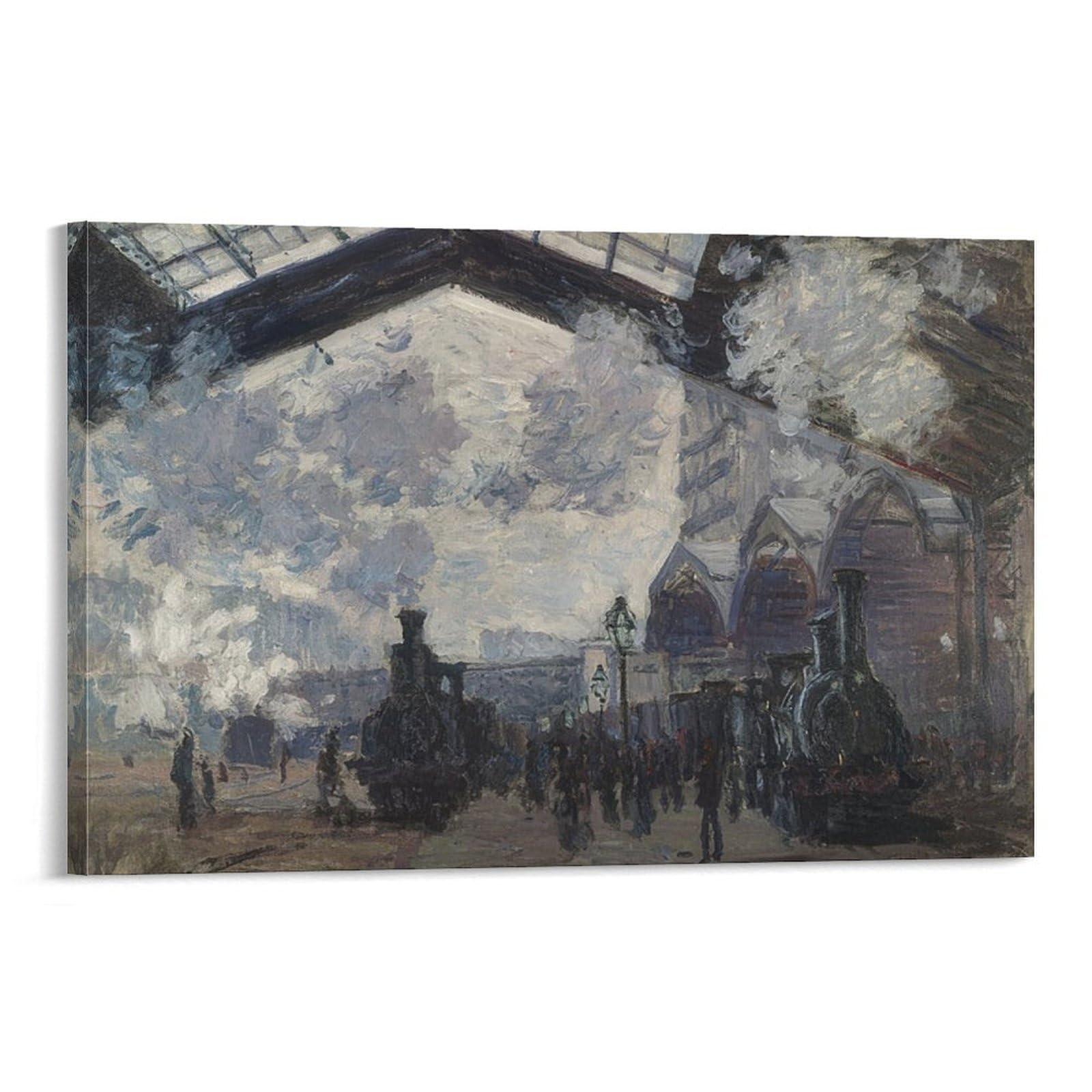 The Gare St-Lazare. 1877 by Claude Monet Wall Art Prints Poster Poster Painting Canvas Wall Art Living Room Posters Painting 24x36inch(60x90cm)