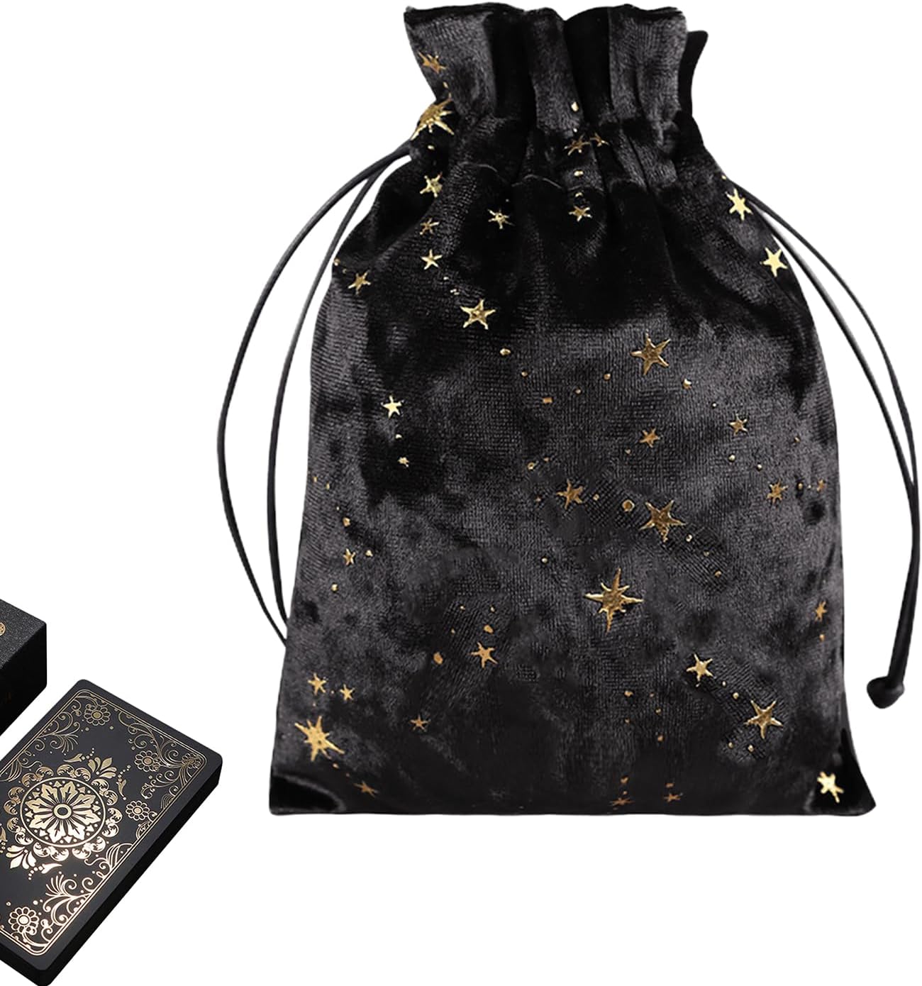 Divination Storage Case - Spiritual Keepsake Sack | Jewelry Pouch Storage | Drawstring Tarott Pouchs, Exquisite Oraclle Card Jewelrry Bags, Elegant Tarotts & Dice Bagss for Runes, Oracle Cards