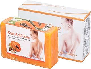 Kojic Acid Dark Spot Remover Soap, Valitic Kojic Acid Soap with Papaya Extract, Dark Spot Remover and Skin Lightening Herbal Bars for Unisex