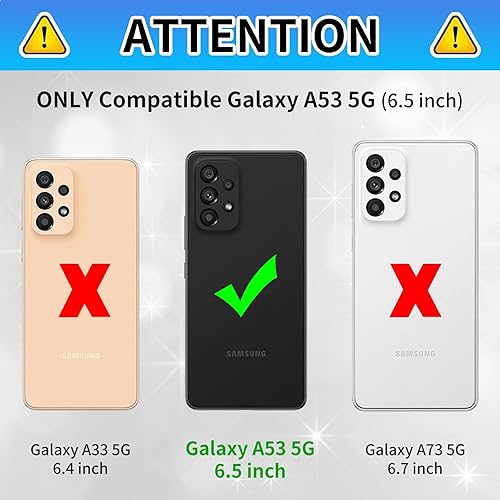 Miniatura 2 de Funda para Samsung A53 5G con ranuras para tarjetas y soporte Funda de cuero PU de doble capa de PC duro TPU suave Funda protectora para Samsung