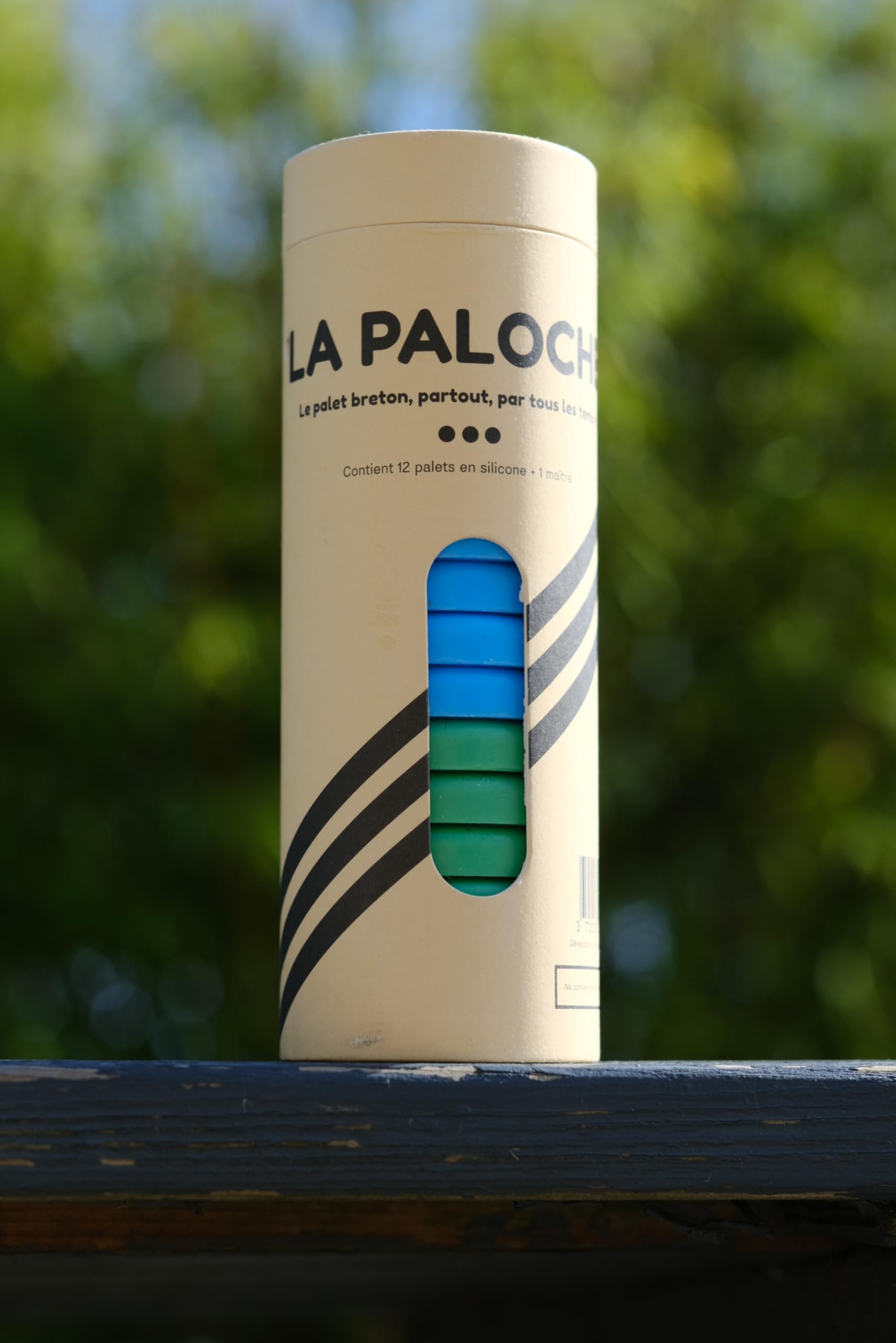 La Paloch' - Jeu de palets en Silicone - Bleu/Vert - Le Palet Breton pour Jouer, Partout, par Tous Les Temps !