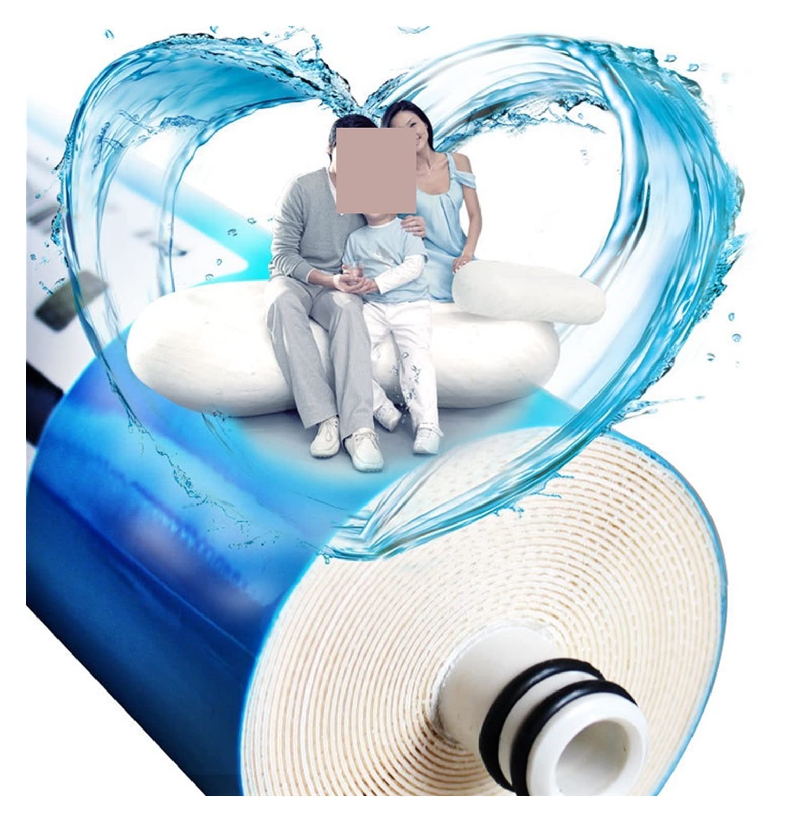 Filtro de agua, Filtro de de agua de repuesto de membrana RO de ósmosis inversa for cocina casera 50GDP 75GPD 100GDP 150GDP(100G)