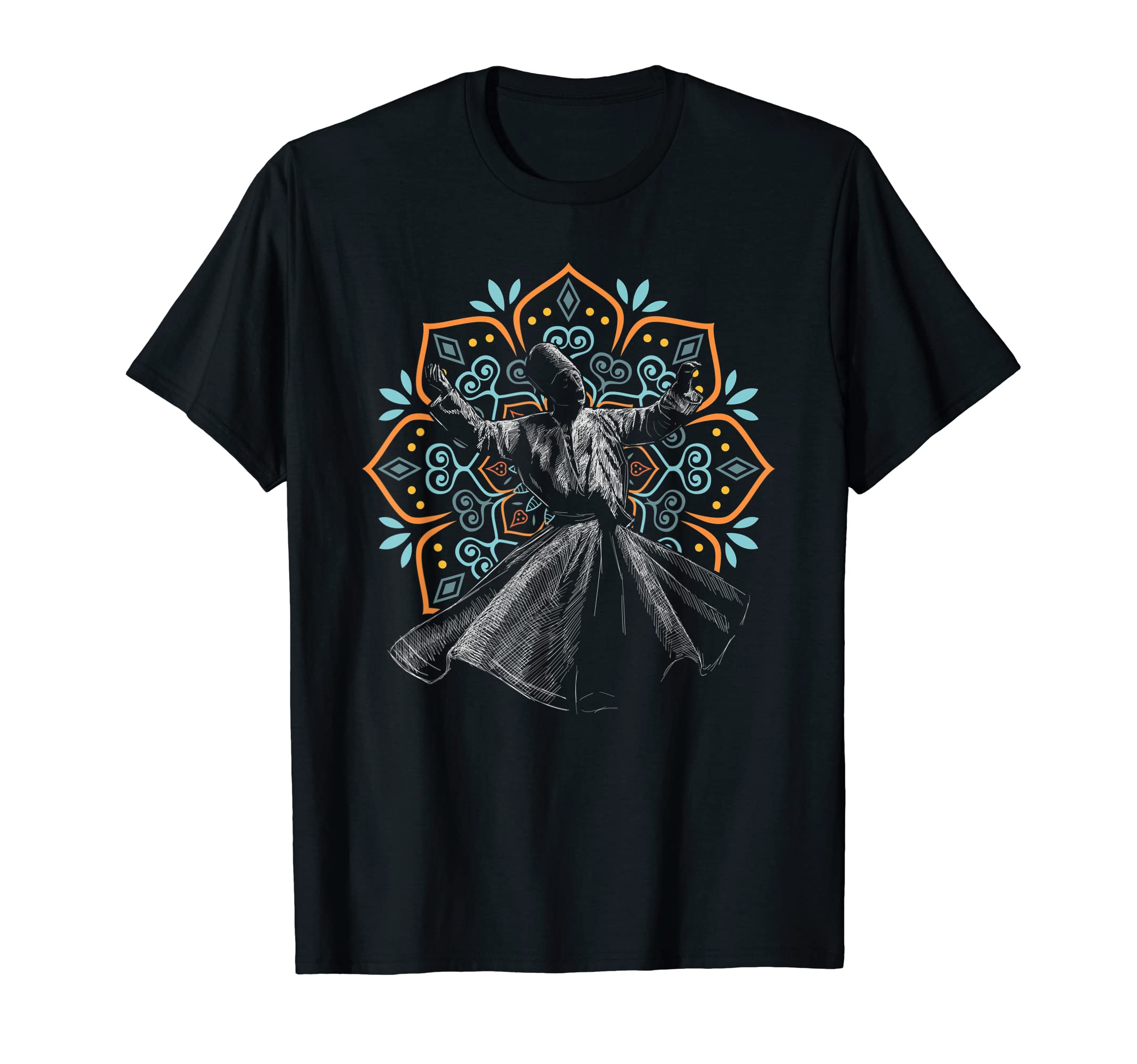 Sufism Islamic Sufi Whirling CalligraphyT-Shirt