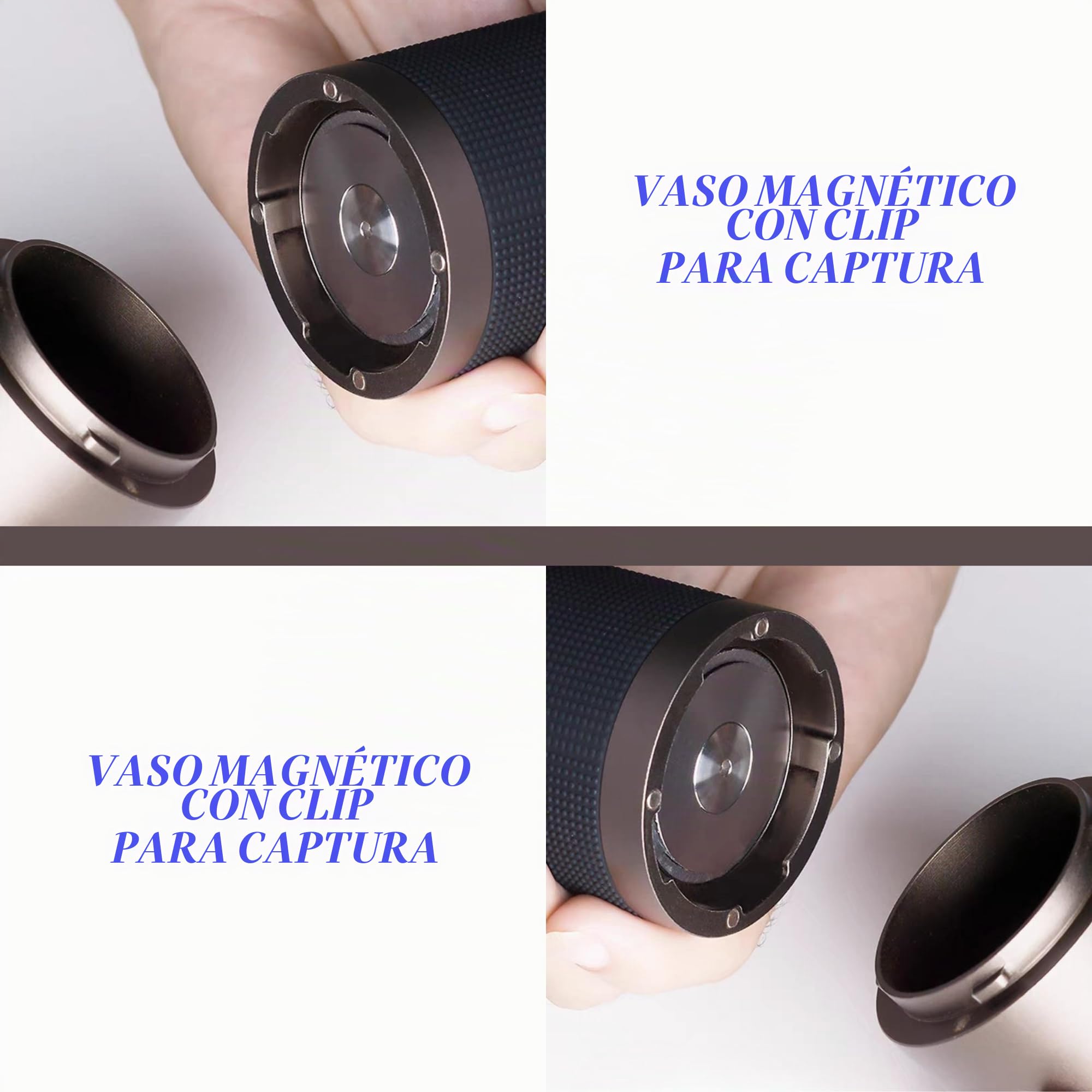 KINGrinder K7 molinillo de café manual mango recto muela cónica inox | Compatible con ajustes de molienda para métodos como pour-over, prensa francesa y AeroPress
