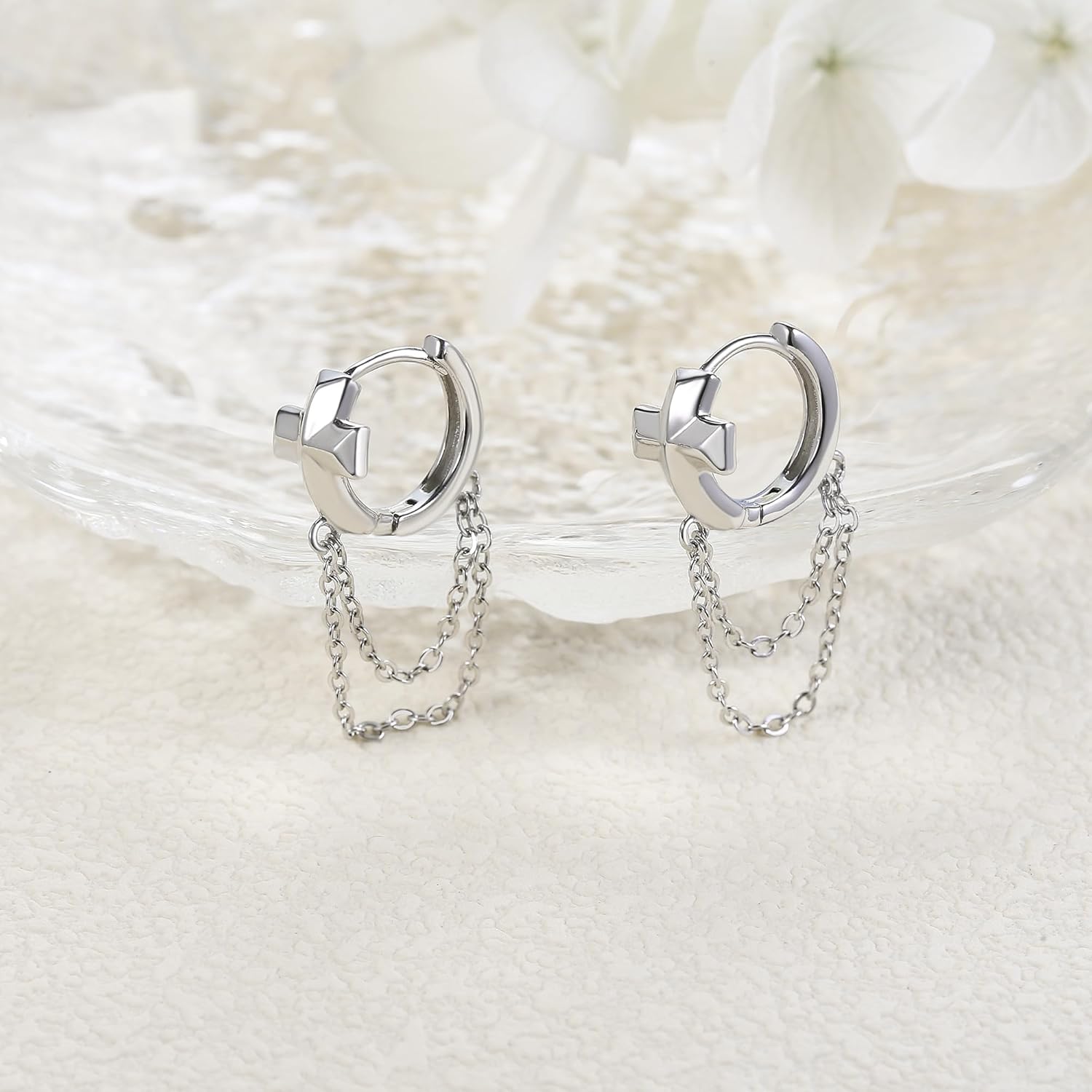 Paw Print/Sword/Peacock/Skull Earrings Sterling Silver Dog Cat/Snake Small Hoop Earrings Puppy Animal Jewelry