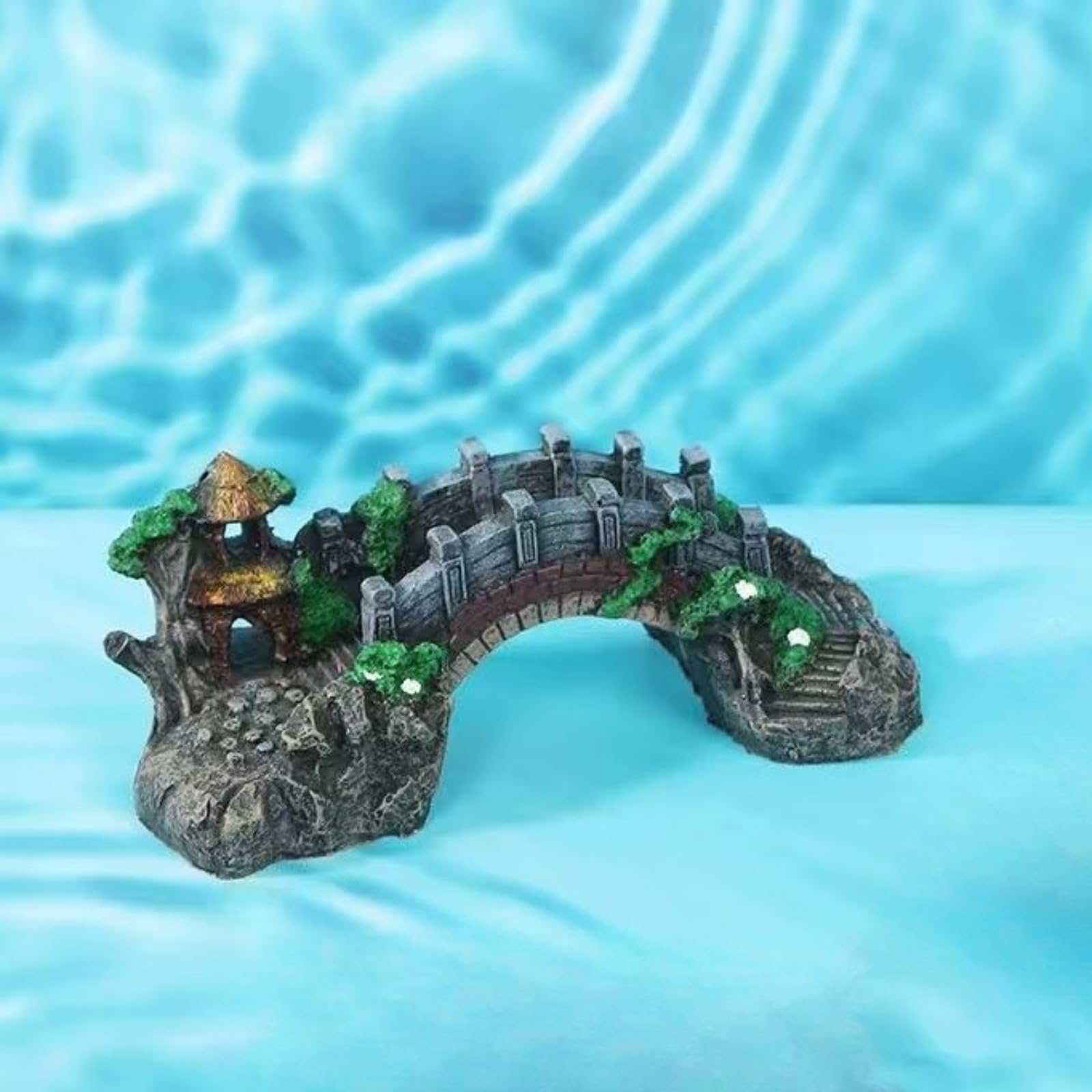 Pont d'arche pour aquarium - 18 cm - Décoration pour bonsaï - Style antique