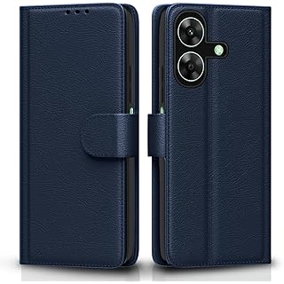 Pikkme Leather Wallet Case - Blue