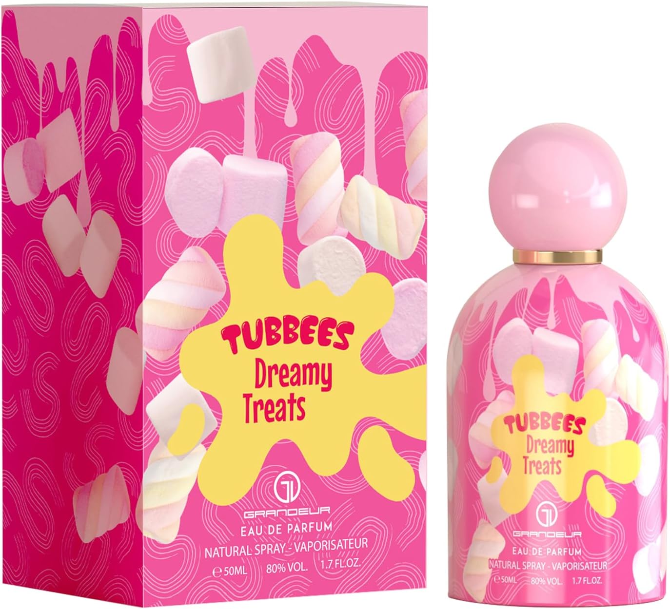 Grandeur Tubbees Perfume 50ML - DREAMY TREATS | Unisex Kid-Friendly Gourmand-Inspired Fragrance