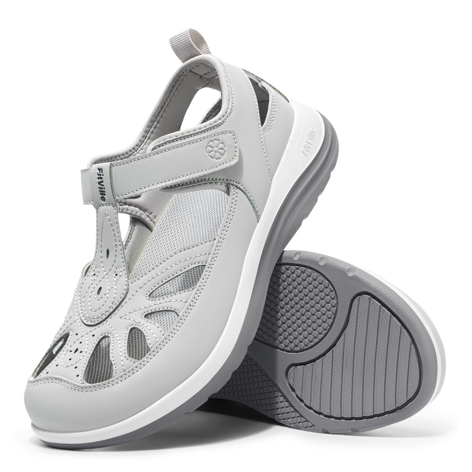 FitVille Extra Wide Walking Sandals