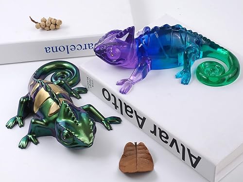 Vista 5 de Large Chameleon Resin Molds Silicone 3D Animal Epoxy Resin molds Lifelike Deep Lizard Silicone Molds for Resin Crafts DIY Art Home Decor & Gifts