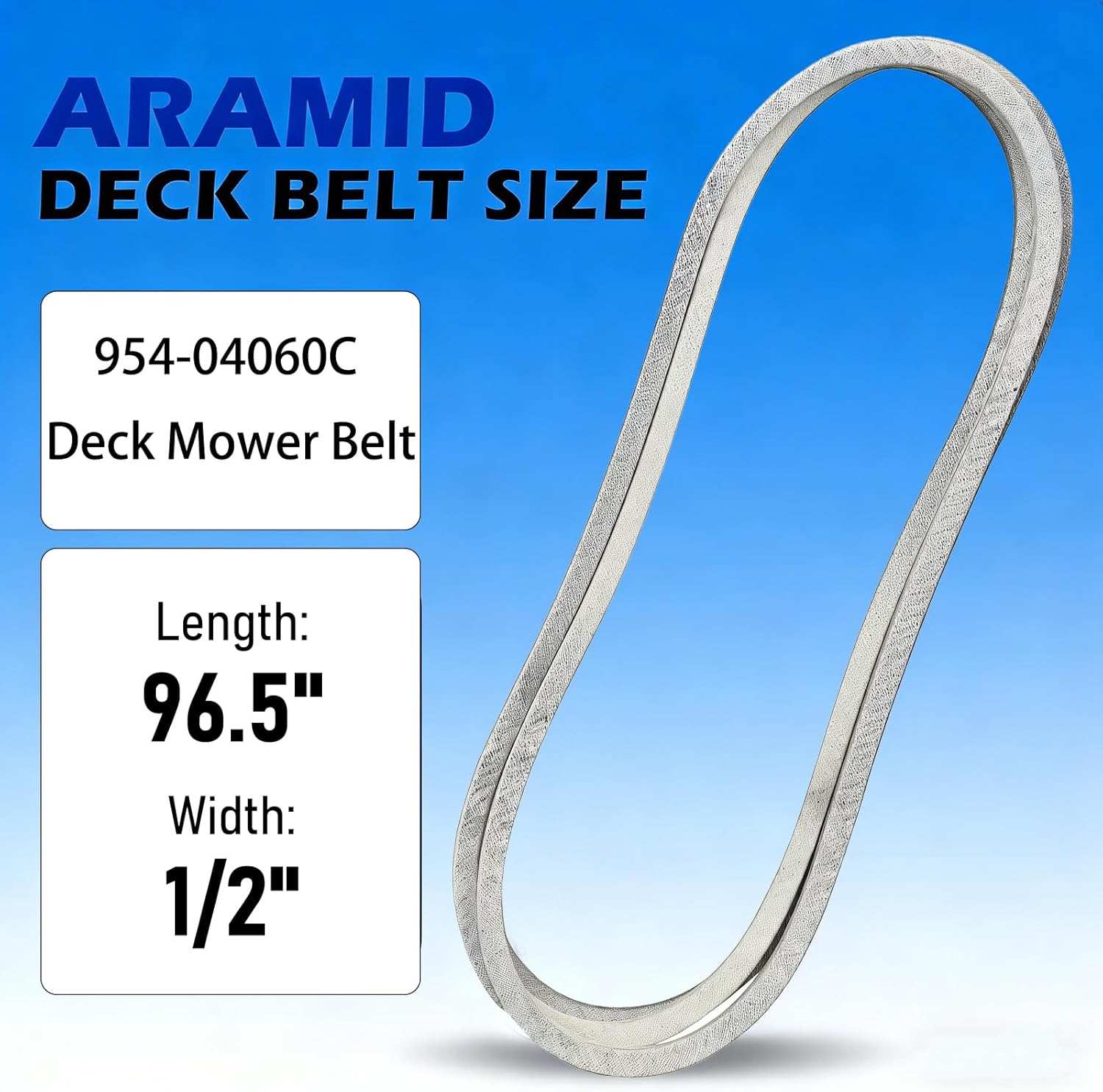 95404060C Deck Mower Belt (1/2" x 96.5") for Troy-Bilt Pony Bronco Pony 42T, TB42,Pony 42X,Pony 42T,Horse42 Hydro, Pony 42,Bronco42 Auto,TB1942,PonyBronco,TB2246,TB42Hydro, and TB2142. view 2