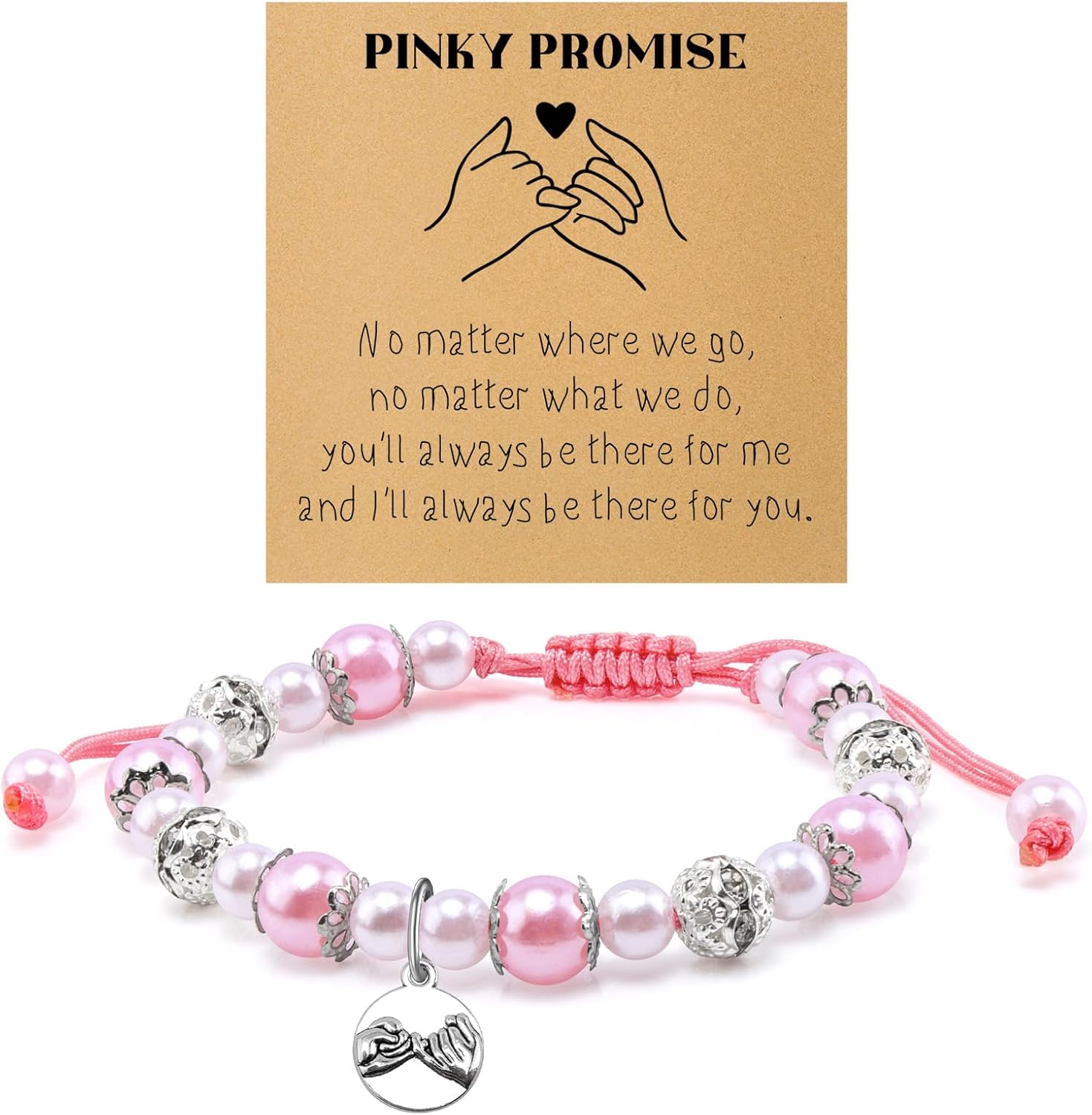 Best Friend Birthday Beaded Bracelets Friendship Bracelet for Women Bestie Gifts for Women Going Away Gift for Friend Sister Bestie Bracelet Long Distance Friendship Jewelry Christmas Graduation Gift