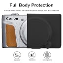 BOVKE Silicone Camera Case for Canon PowerShot SX740/SX730, Black gallery image