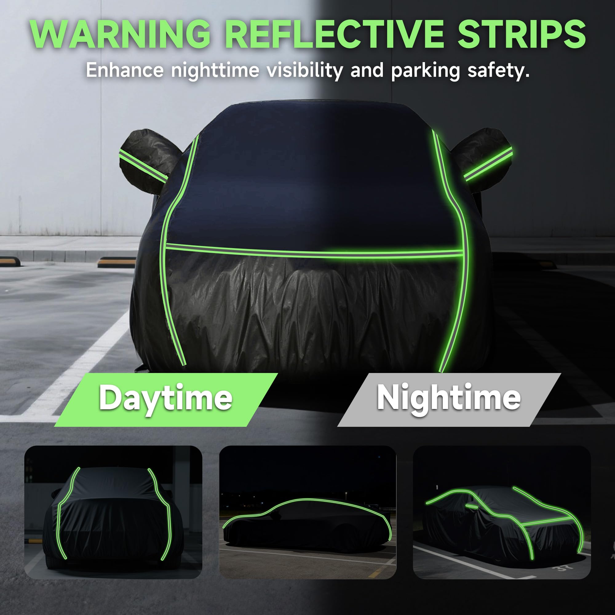 YIONCIO Car Cover for Subaru Forester SUV Size 420D Oxford Fabric Waterproof Windproof Sunproof Car Covers Durable All — view 3