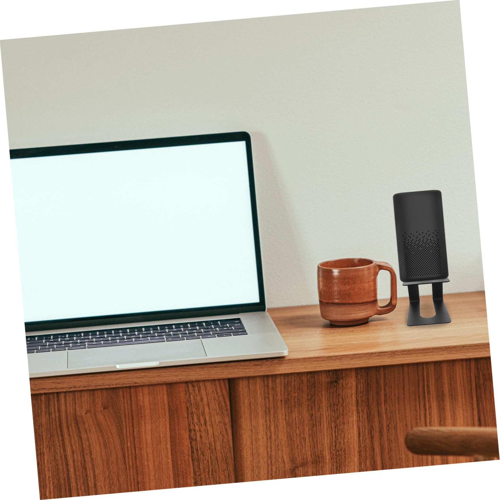 CIYODO Metal Desktop Speaker Stand Sound Speaker Stand for Small Computer Speakers Desk Stand Holder Rear Speaker Stands Sturdy Organized