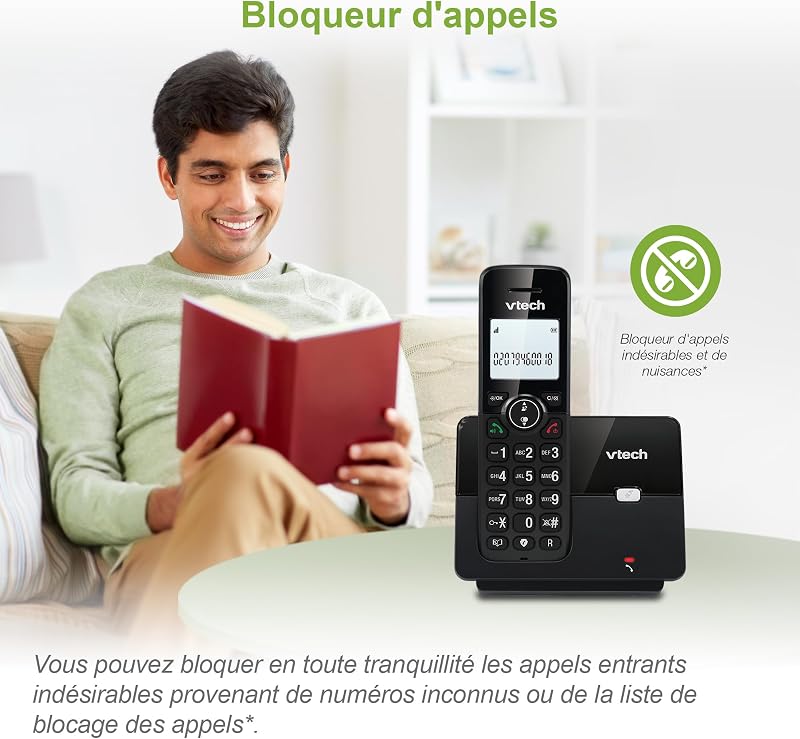 VTech CS2001 DECT Vezeték Nélküli Telefon 2 Kézibeszélővel, Hívásszűrő és 300m Hatótáv