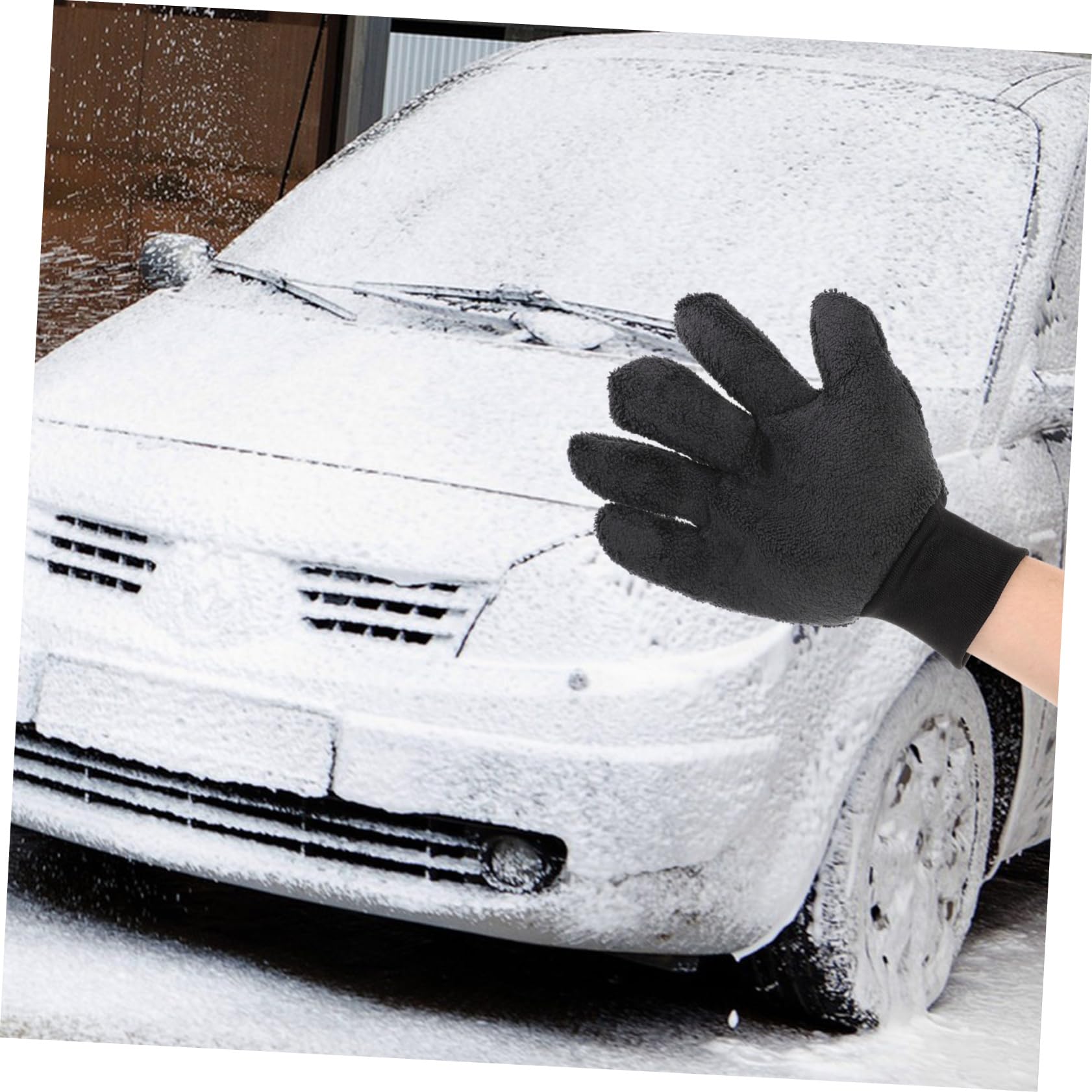 iplusmile 4piezas Guante De Lavado De Automóviles De Microfibra Manopla De Limpieza para Exterior para Cuidado De Vehículos y Hogar Sin Arañazos La Pintura