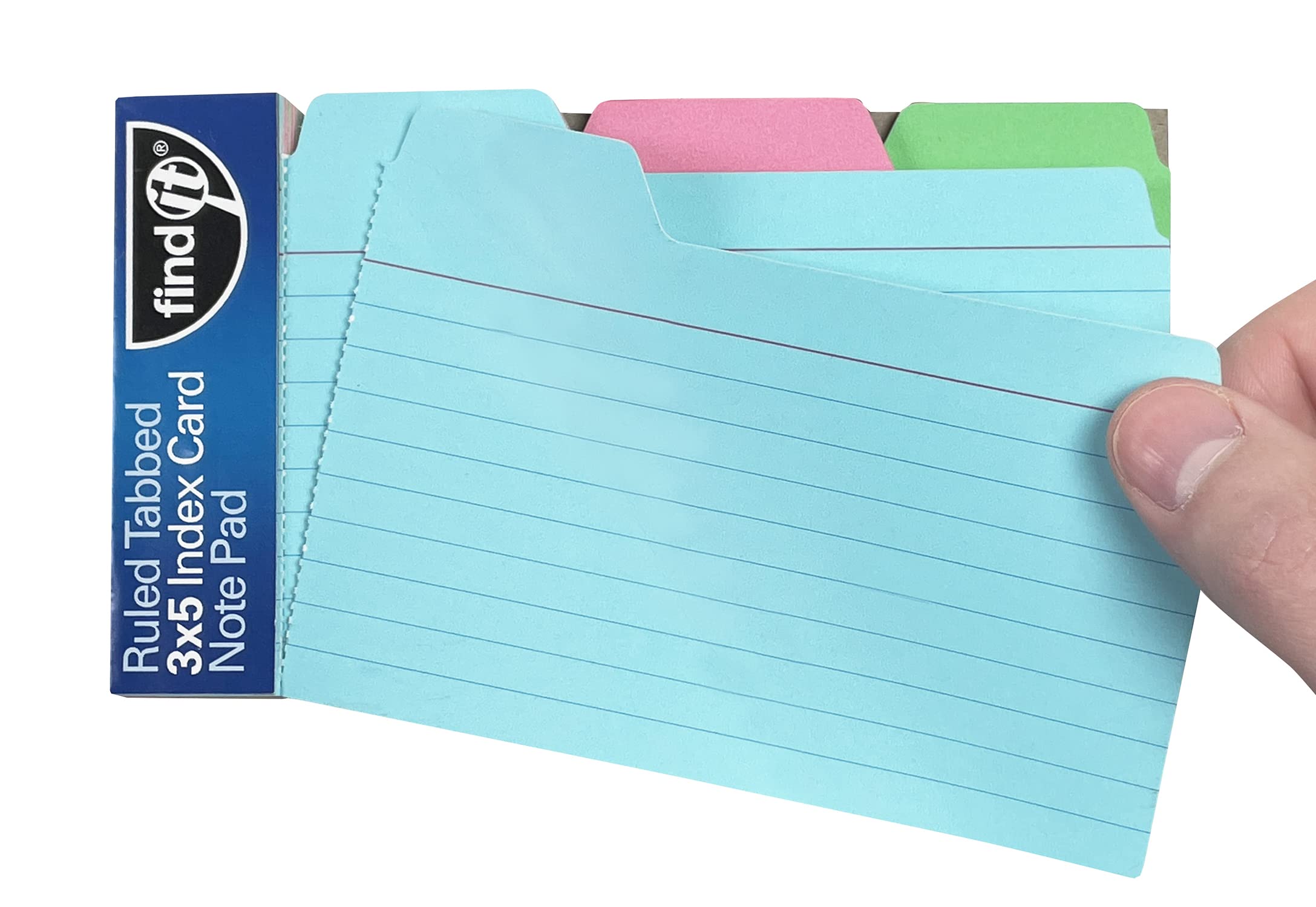 Amazon.com : FindIt Tabbed Index Cards for Office Organization - Pack of 36  Assorted Index Card Dividers - College Supplies, 3x5 Inches : Office  Products