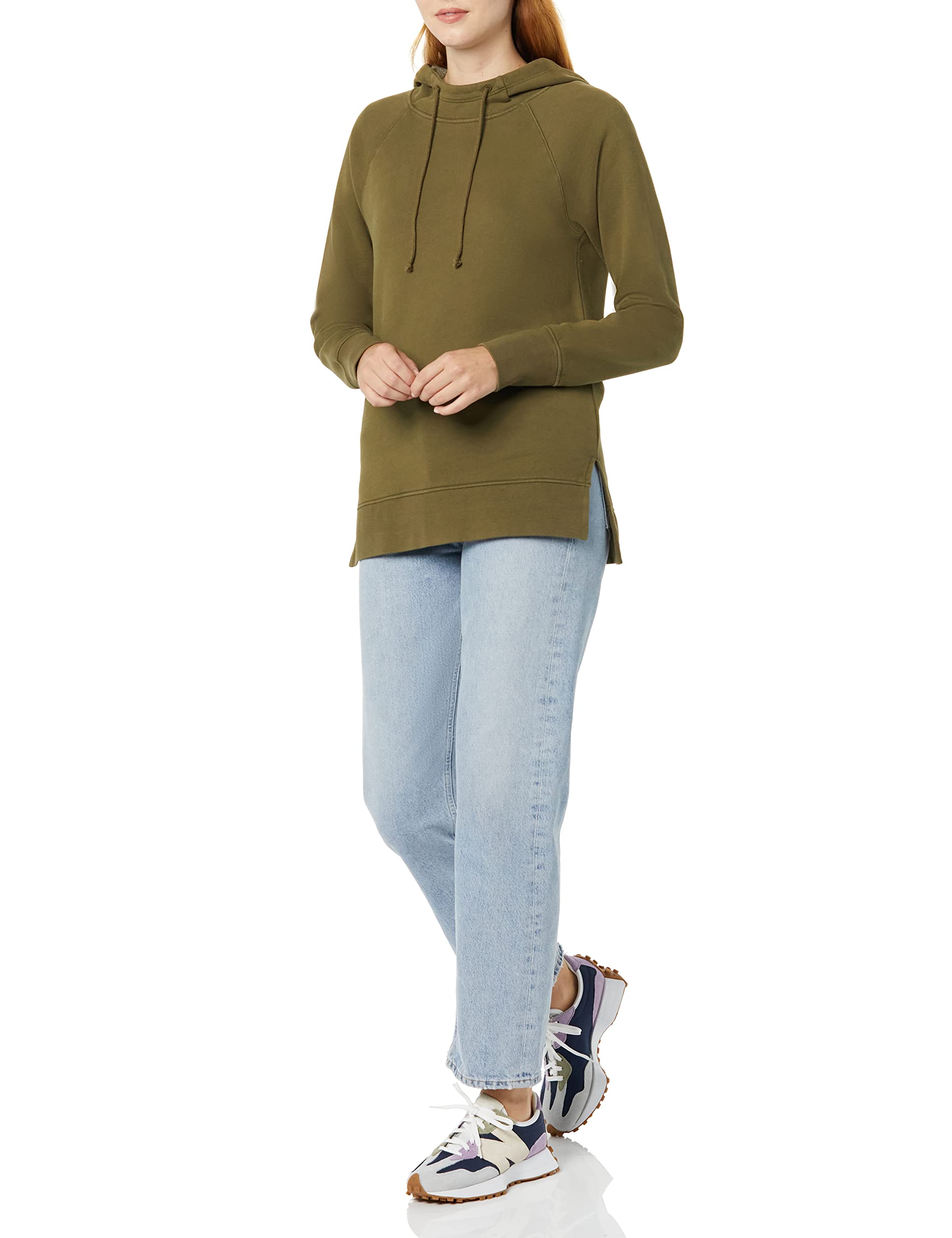 Goodthreads Felpa a Tunica con Cappuccio a Maniche Lunghe in Pile Heritage Donna