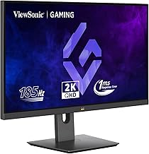 ViewSonic Gaming (from USA) - VX2758A-2K-PRO-2 55.88 Cm 27" 185 Hz IPS QHD 2K Gaming Monitor 1ms HDR10 FreeSync 137% sRGB Height Adjustment Swivel, Tilt, Pivot Eye Care 2 x HDMI DP
