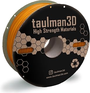 taulman3D PETG Recycled Filament 1.75mm, 3D Printer Consumables, 1kg Spool (2.2lbs), 100% Recycled Enviro PETG, Fit Most FDM Printer (Orange)
