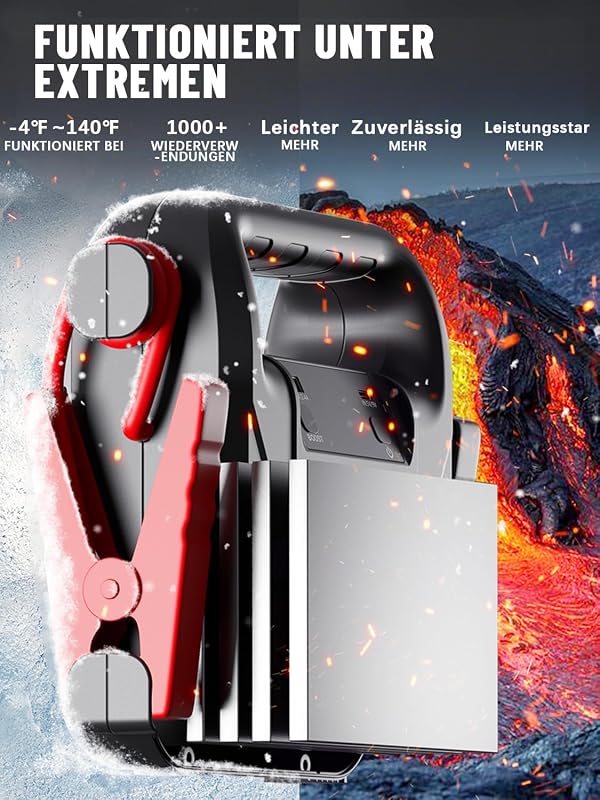 IRIHUP 4000A Autó Indítóakkumulátor 12V Hordozható Jumper Starter USB Töltő