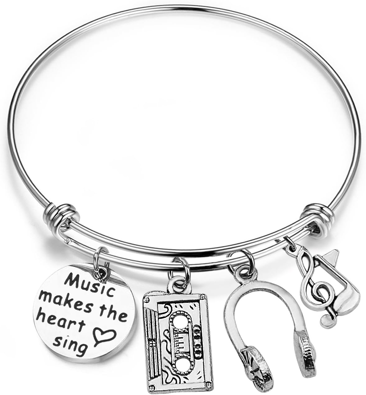 GzrlyfMusician Bracelet Music Lover Bracelet Music Teacher Gift Music Makes The Heart Sing Bracelet Music Gift Band Director Gift Choir Director Bracelet