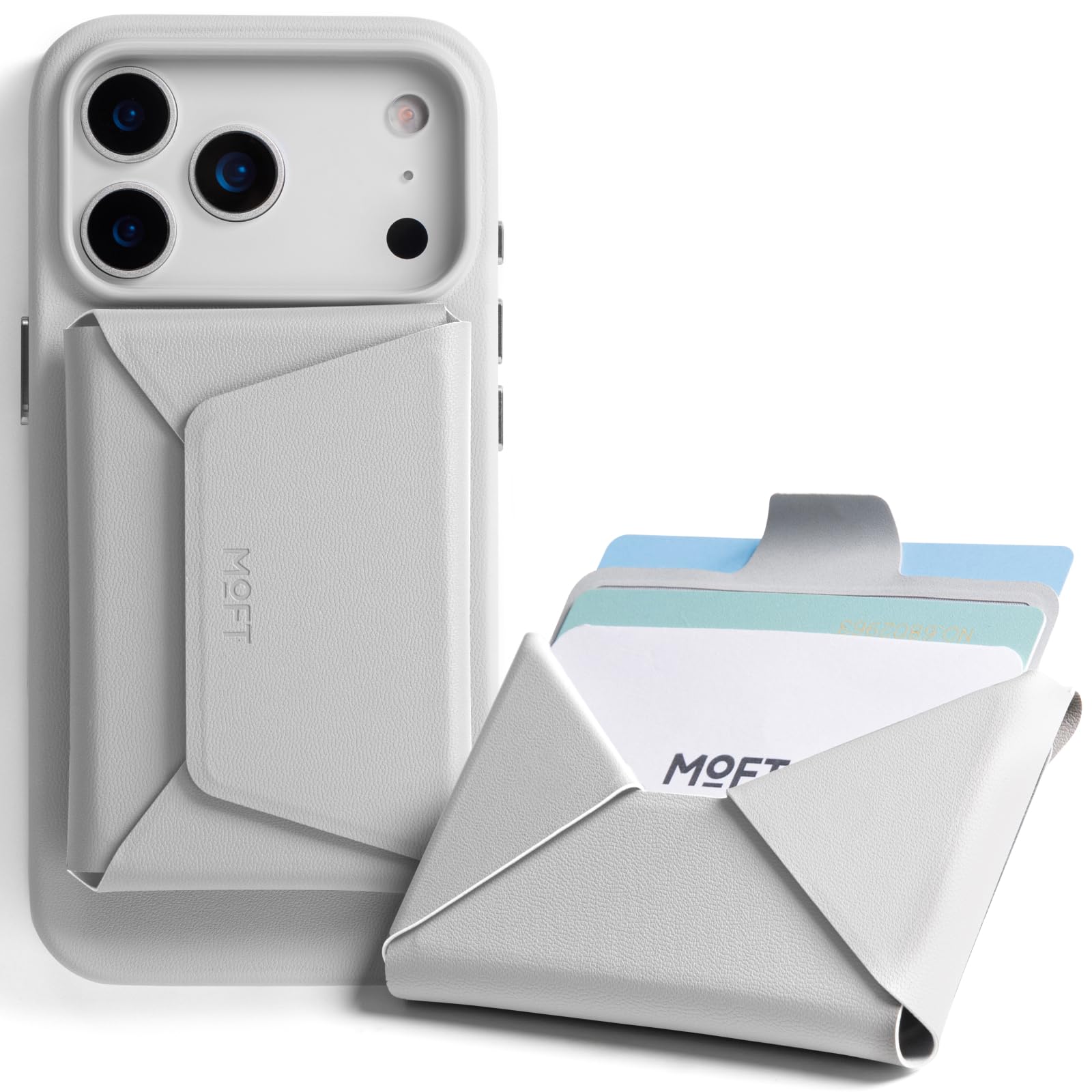 MOFT Magsafe Wallet 8-Card Holder, RFID Blocking | Slim & Portable | Pull-to-Access Design | MOVAS Leather | Magsafe Compatible |Ideal for Commute & Travel | Envelope Design
