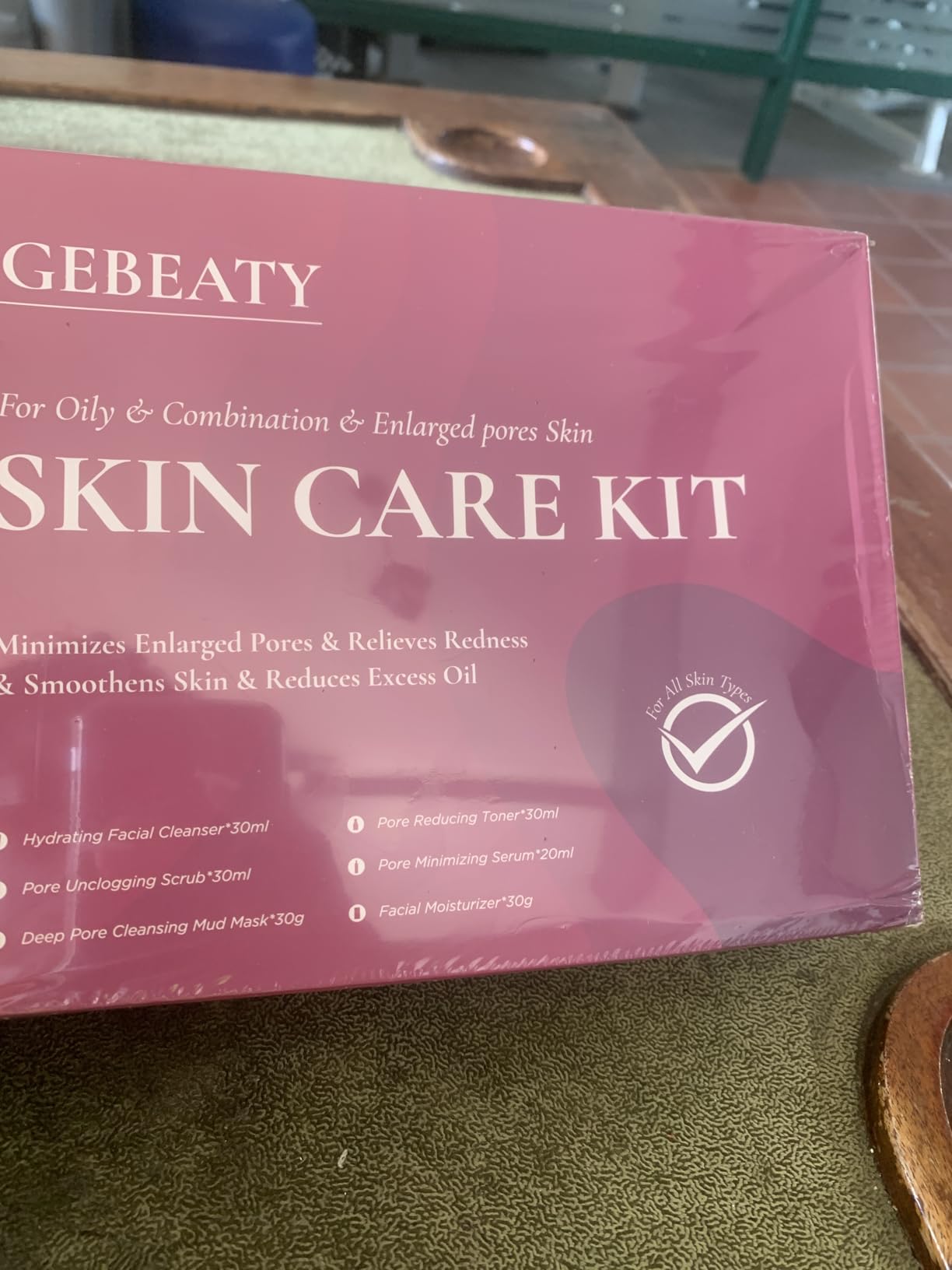 GEBEATY Skin Care Set Kit,Professional Pore Minimizer Soothe, Hydrate, Oil Control, Deep Cleanse Women Teen Girls Skincare Facial Skin Care Products,Travel Facial Skin Care Routine Kit Women Beauty Gift Set