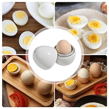 2024 New Microwave Egg Boiler, Microwave Egg Cooker Maker For 1/4 Egg, Boiled Egg Poachers With Lid, Rapid Egg Cooker Microwave Boiled Egg Maker For Hard Soft Boiled Egg Cooker Steamer (1